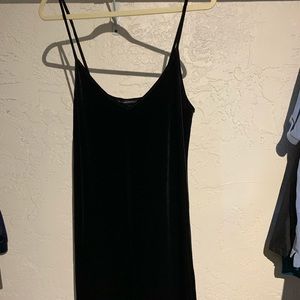 Brandy Melville Black Velvet Dress